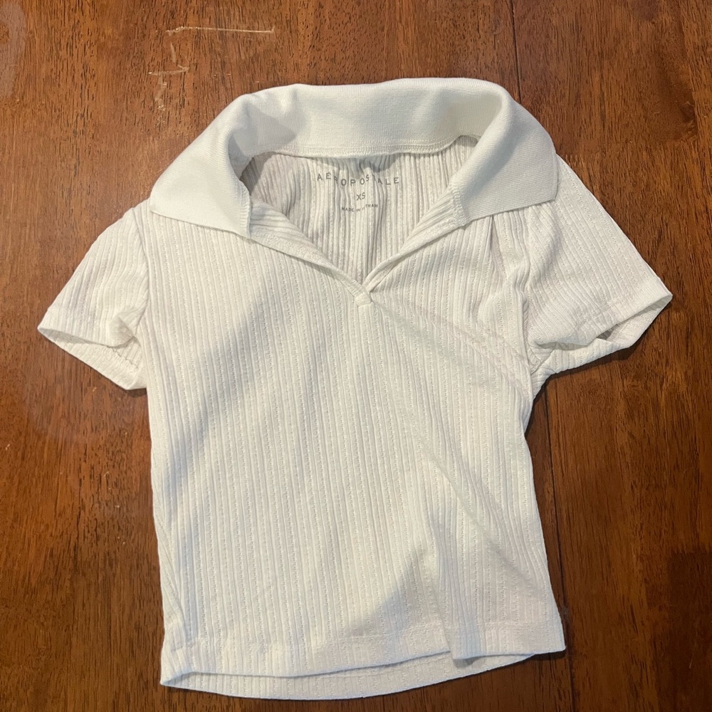 Aeropostale White Collared Shirt